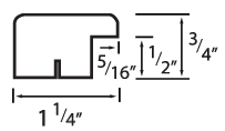 Profile image Image showing cross-section profile for HP8